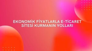 Ekonomik E-Ticaret Sitesi Paketleri