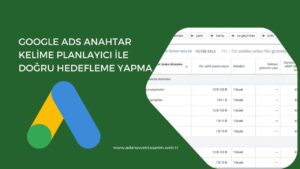Google Ads Anahtar Kelime Planlayıcı